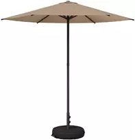 Sodų skėtis su baze 230 x 230 cm Poliesteris Stačiakampio Taupe