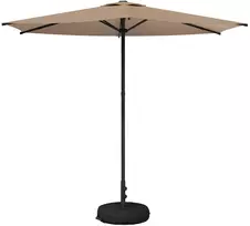 Sodų skėtis su baze 270 x 270 cm Poliesteris Stačiakampio Taupe