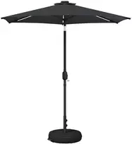 Sodo skėtis su LED šviesomis ir standu 230 x 230 cm Poliesteris