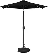 Sodo skėtis su LED šviesomis ir standu 230 x 230 cm Poliesteris