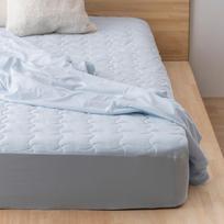 Iris Ohyama Cooling Fitted Integrated Box Single Light Cool Summer Bedding Sheet, Sheet, Size, BXP-NPES5-S, Blue,