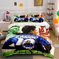 Soccer Legend R. Baggio Bedding Bedding Duvet Cover Set Duvet Cover Pillowcases (1 * Duvet Cover 2 * Pillowcases, without duvet insert) 135x200cm