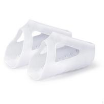 Hole Heel Lift Soft Cushioning Silicone Pad Shock Absorption Foot Support for Daily Wear, Shoe Transparent 2CM white