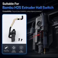 Filament Sensor for Bambu Lab H2S 3D Printer Hall Effect Board Extruder Part Detects Filament Presence and Cutter Position Bambu Lab
