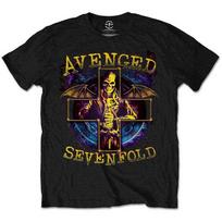 Avenged Sevenfold Men's Stellar T-Shirt, Black, X-Large XL