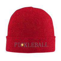 Pickleball Warm Knitted Cap Fashion Bonnet Hat Autumn Winter Outdoor Beanies Hats for Unisex Skull Knitted Hat