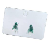 Prank Mini Fly Earrings Creative Mosquito Ear Stud Fashion Insects Small Earrings  Daily Wear Green Magnetic Ear Clip