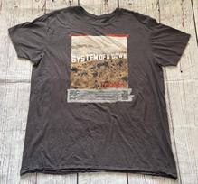 Mens System Of A Down Toxicity Band T Shirt Size XL 2XL Gray 2001 Y2K No Tag L