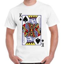 King Playing Card Logo Vintage Ideal Gift Cool Unisex Retro T Shirt 218 XXXL