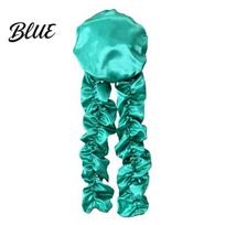Hair Protection Cap No Heat Curling for Women Overnight Sleeping Curler SoftHair Bonnet Breathable Curls Roller Hat Medium Long Anti-breakage žalia