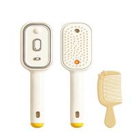 Hair Brush with Spray and Scalp Massage, Rechargeable -Static Cushioned Detangling Comb for Smooth Hair One Size smėlis