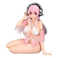 Super Sonico Makaronų Kamštelio Figūrėlė Baltas Bikini Variant.