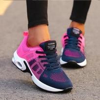Platforminiai Laisvalaikio Sportbačiai Plokščiapadžiai Kvėpuojantis Tinklelis Bėgimo Batas Stambus Vasaros Sportiniai Teniso Moteriški Vulkanizuoti Batai 35 pink