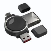 Greitas magnetinis įkroviklis Galaxy Watch 6/5Pro/5/4/3 Active 1 2 įkrovimui 40/42/44/46 mm laikrodžio maitinimo šaltinis juoda