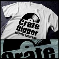 Hip Hop DJ T-Shirt Rap Music 90s MC Brooklyn Cypha Dope Beats and Rhymes XL