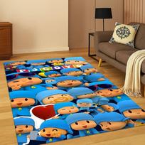 3D P-Pocoyo Elly Pato Animacinis Kilimas Kilimas Miegamajam Svetainei Sofai Namų Dekoras, Vaikų Žaidimų Plotas Kilimas Neslystantis Grindų Kilimėlis Dovana 40x60cm
