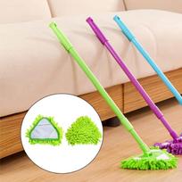 Chenille Mop for Kids, Lazy Mop Bathroom Kitchen Wall Floor Car Washing Mop one size žalia