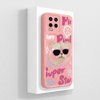For OPPO Realme 8 Pro 8i 8S Case Oil Painting Kitten Anti-drop Portable Silicone Phone Protector For Realme8Pro realme8i Coque Realme 8(4G)-RMX3085 black