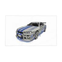 Fast and Furious Skyline Soft Face Towel Quick Dry Pool Bath Cotton Towels Absorbent W30*H60(CM)