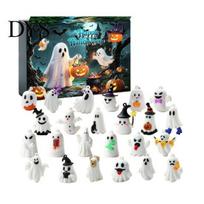 Halloween Advent Calendar 2026 Ghost Calendar, 24 Day Countdown Figurine Set, Kids Toys Collectible Glow in Dark Toy for Kids, Party Favor Decoration