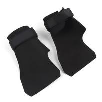 Ronglv Fitness Palm Grips and Lifting Straps juoda