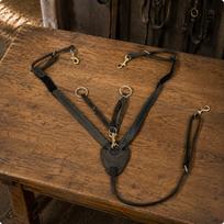 Leather Horse Breastplate WearResistant Bovine Chest Strap Hardware Riding Breast for juoda