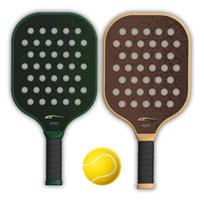 2025 New Children's Paddle Tennis Racket Suit Beach Racket 12k  Net Waterproof for Indoor Outdoor Sports Training žalia