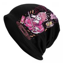 CCardcap TTored Sakura Unisex Warm Bonnet Homme Knit Hats Street Japane Anime Cartoon Beanie Cap Outdoor Ski Beanies Caps For Skullies Beanies Cap