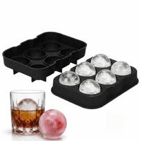 6 Cavity Sphere Ice Mold Easy Release Silicone Ice Cube Tray Reusable Ice Ball Maker  Party