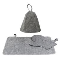Felt Sauna Set Hat Men Fashionable Breathable Household Bath Caps for Women Men 1