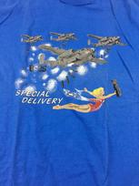 Vintage T Shirt B-25 Special Delivery Size Medium Blue 1980’s XXXXL