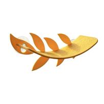 Suction Cups Lizard Habitat Leaf Simulated Leaves Shape Reptile Rest Stand  Reptile Basking Area geltona