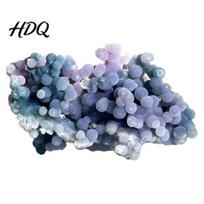 Natural Healing Stones Grape Agate Crystal Cluster Mineral Gemstone Polished Stone Cluster Wands for Aquarium Terrarium Decor Unique Gift S