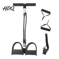 Ankle Puller Resistance Bands Women Pedal Band with Handle 2/4/6-Tube Abdomen Waist S juoda