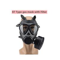 Cheminio respiratoriaus filtras savaime prisipildanti kaukė Apsauga nuo branduolinės taršos Viso veido dujokaukė, MF14/87 Dujokaukė