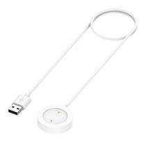 USB įkrovimo laido stovas „Xiaomi Watch S1 Active“ išmaniajam laikrodžiui, doko laikiklis, įkroviklio adapteris „Mi watch Color 2/Color Sport“ Xiaomi S1 Active balta