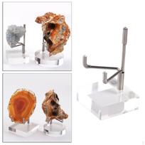 Acrylic Display Holder Support for Mineral Geode Crystals multi_Square-S
