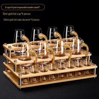 Luxury Gold Foil Baijiu Decanter and Cup Set