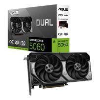 ASUS DUAL GeForce RTX 5060 8GB GDDR7 OC Edition vaizdo plokštė Japonijos DUAL-RTX5060-O8G (Autentiškas platintojas)