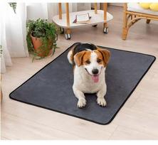 Waterproof Pet Urine Pad - Large Playpen Mat for Cats and Dogs 45x60cm gray