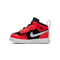 Jordan Air Jordan 1 MID ALT TD Abrasion Resistant Mid top Toddler Shoes Black Red Infant And Toddler AR6352-061 6C
