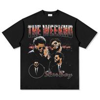 The Weeknd Starboy Graphic TShirt Unisexs  Womens Oversized Durable Cotton Retro RB Fashion Crew Neck Daily Wear Top M