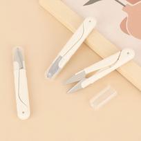 3pc U Shape Thread Snips Set with Protective Caps Household Sewing Scissors for Precise Thread Cutting and Fabric Trimming One Size balta
