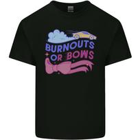 Burnouts or Bows Gender Reveal New Baby Pregnant Mens Light Cotton T-Shirt S