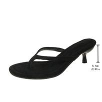 Anti-slip Shoes, Low-heeled Shoes, Women's High-heeled Large-size Flip-flops 35 juoda
