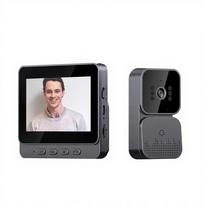 Factory Direct Sale Smart Visual Doorbell Graffiti Wireless WIFI Remote Home Surveillance Video Intercom Night Vision IPS USB M6 white doorbell