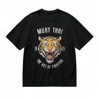 Mens Slight Stretch Breathable Classic T-Shirt Muay Thai Tiger Graphic Tee XXXXL