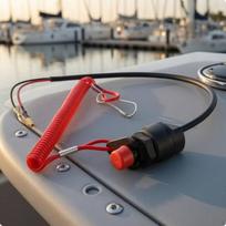 Outboard Motor Kill Switch PushButton Emergency Stop Metal Terminals
