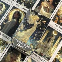 78 Enigmatic Bloom Tarot Cards, the Complete Oracle Deck, Suitable for Self-Exploration, Divination, and Prophecy įvairiaspalvis