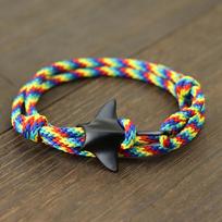 Stylish Manta Bracelet Men Women Multi Layer Paracord Braslet Handmade Weaven Wrap Braclet Beach Nautical Fabric Brazalete Joias
